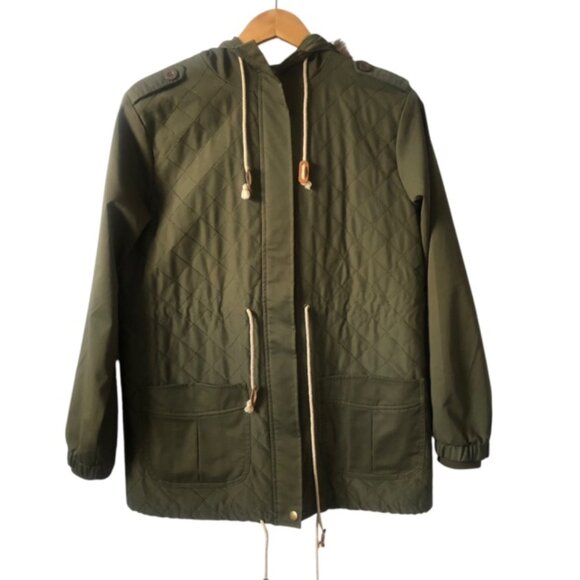 Minkpink Military Jacket Green Size M – Stylish Casual Coat - Picture 2 of 11